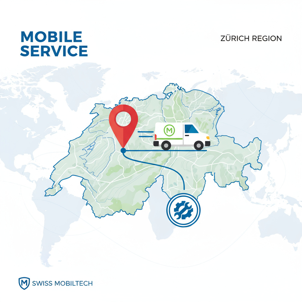 Visual: Karte Zürich & Servicebereich Mobil